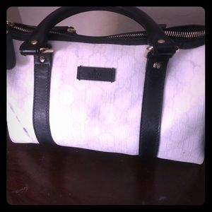 Gucci canvas authentic doctors bag style purse